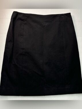 Banana Republic Size 10 Classic Black Tailored Pencil Skirt | L 21”
